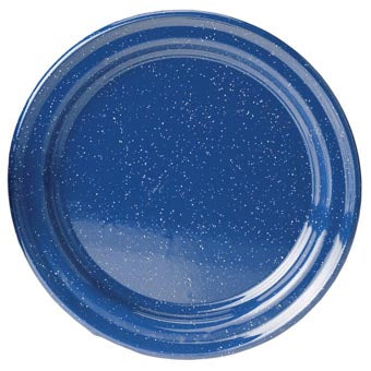 ENAMEL 10.375" PLATE BLUE