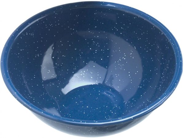 ENAMEL MIXING BOWL 6" BLUE