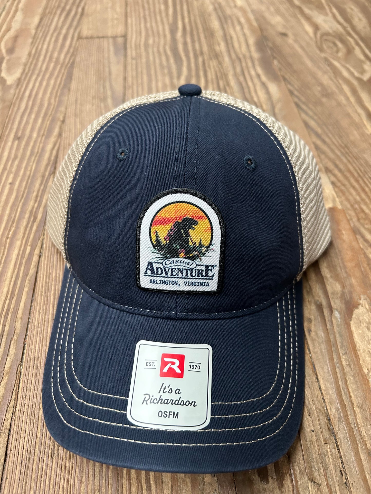 Casual Adventure Dinosaur Garment Washed Trucker Hat