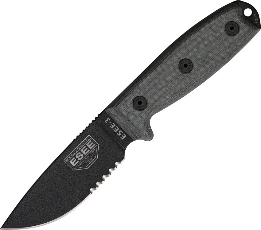 ESEE  Model 3 Part Serrated