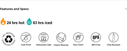 12 oz Classic Insulated Water Bottle with Loop Cap