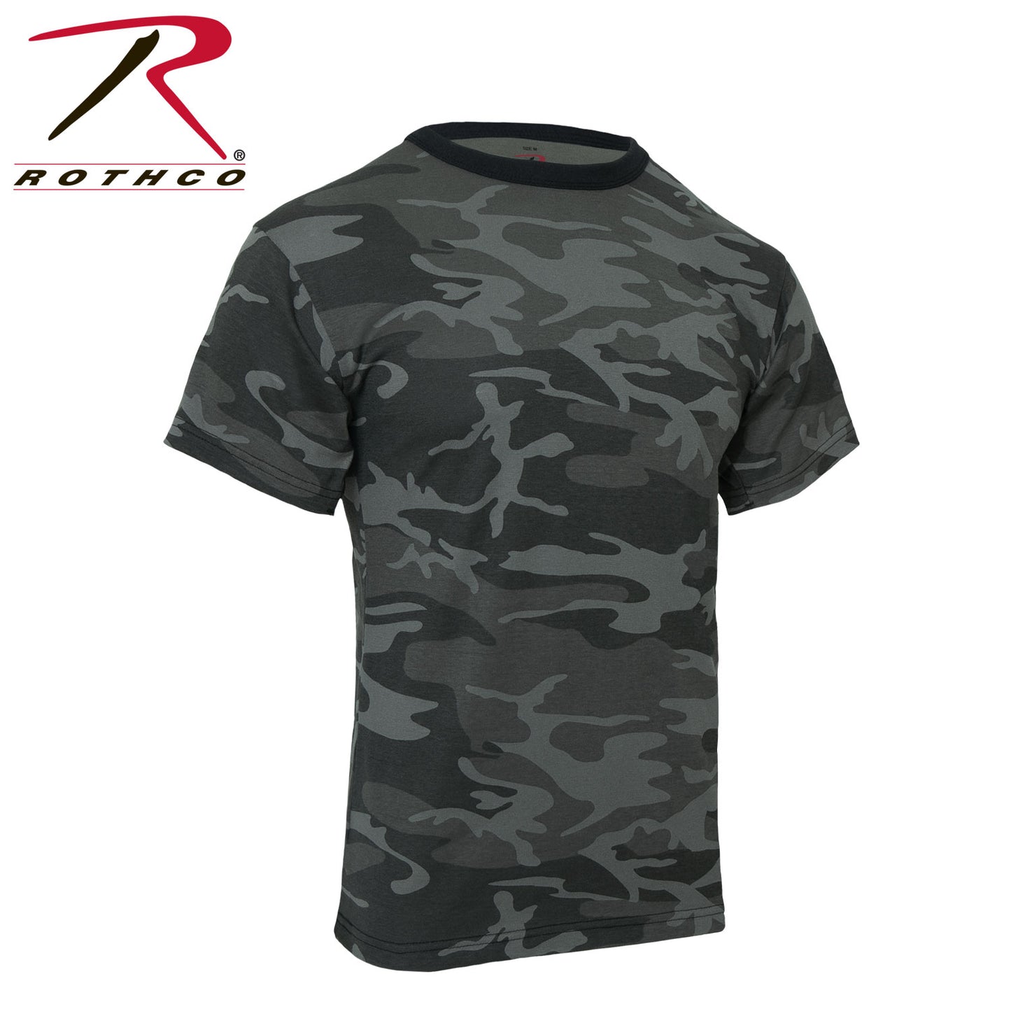 Rothco Colored Camo T-Shirts - Black Camo