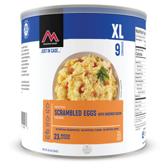 MOUNTAIN HOUSE BREAKFAST #10 CANS - SCRAMBLED EGGS W/ BACON CAN CL