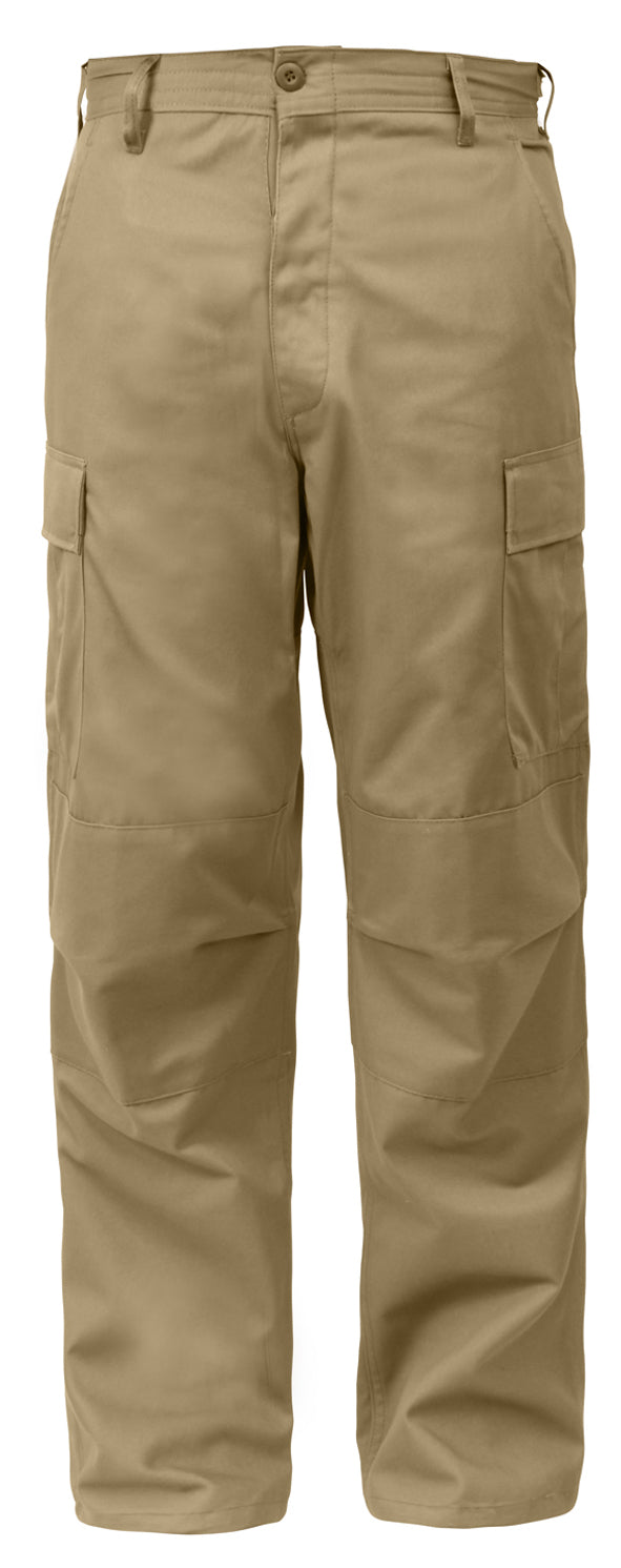 Rothco Relaxed Fit Zipper Fly BDU Pants - 2XL- Khaki