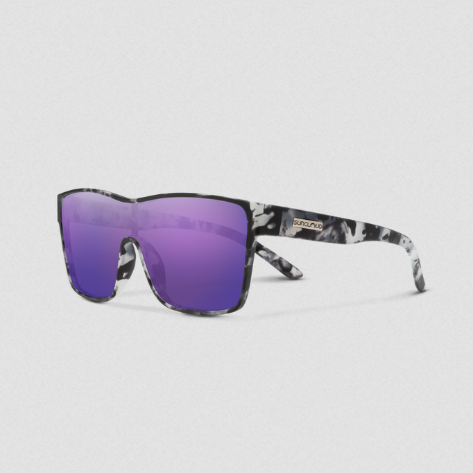 Biff Matte Ice Tortoise | Polarized Purple Mirror