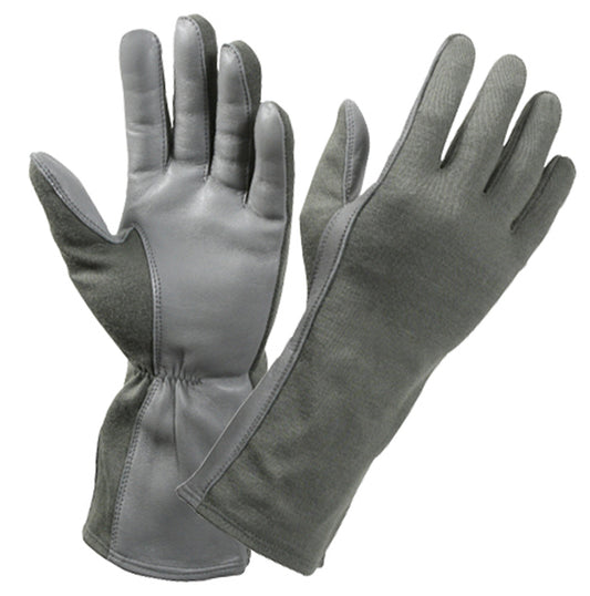 ROTHCO GI TYPE FLIGHT GLOVES - OD / BLACK