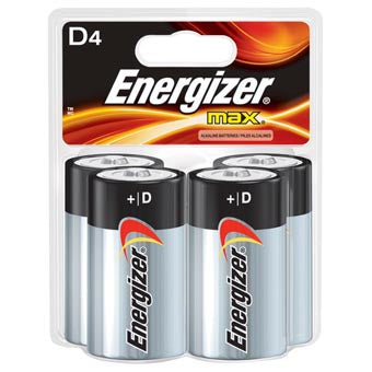 ENERGIZER D 4PK