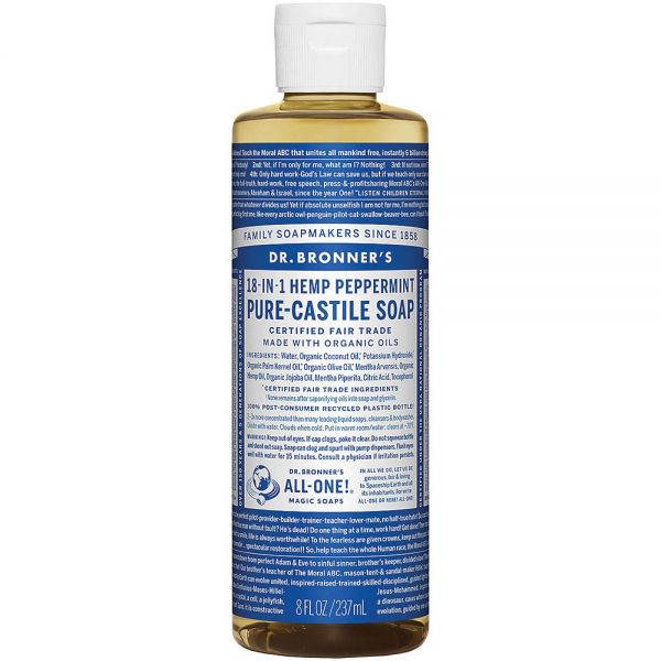 DR. BRONNER'S SOAP PEPPERMINT 8 OZ