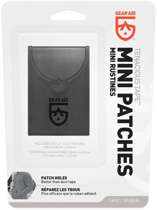 TENACIOUS TAPE MINI PATCHES- Clear & Black