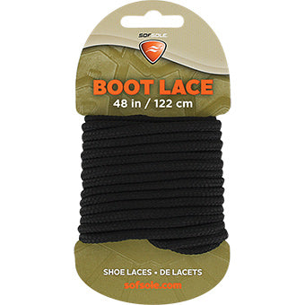 BOOT WAXED LACE BLACK 48"