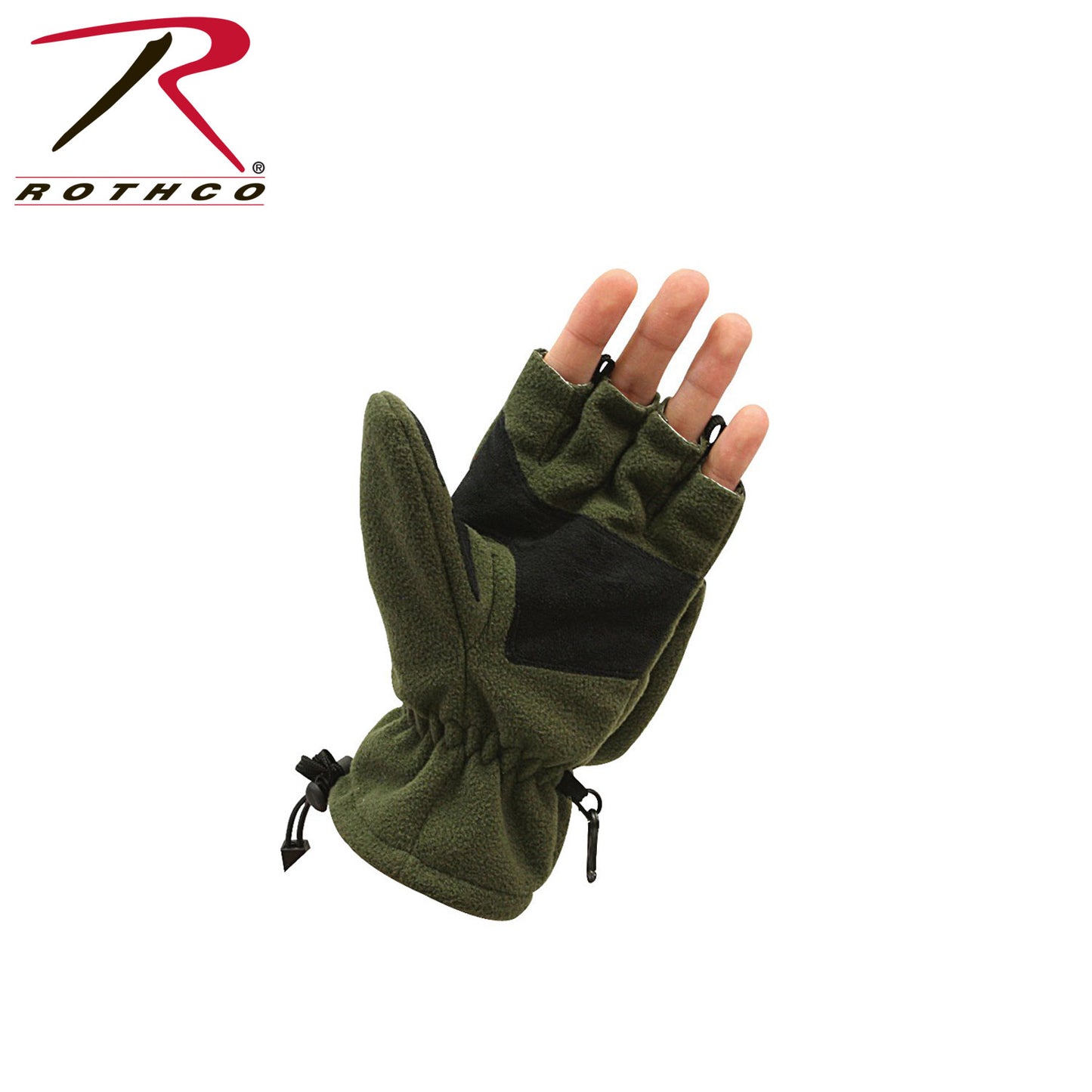 Rothco Fingerless Sniper Glove / Mittens - Olive Drab