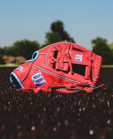 A500 11.5” Utility Youth Baseball Glove Red/Blue/White