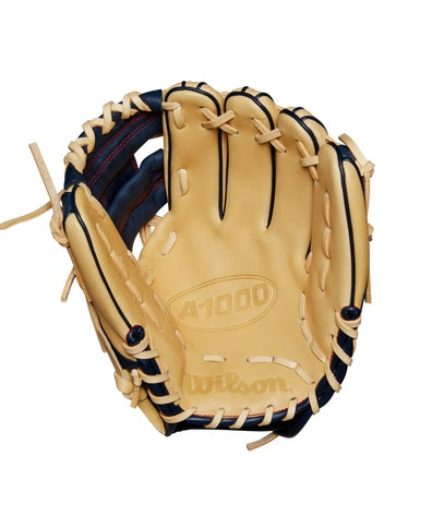 2025 A1000 PF11 11” Infield Baseball Glove Blonde/navy/Red