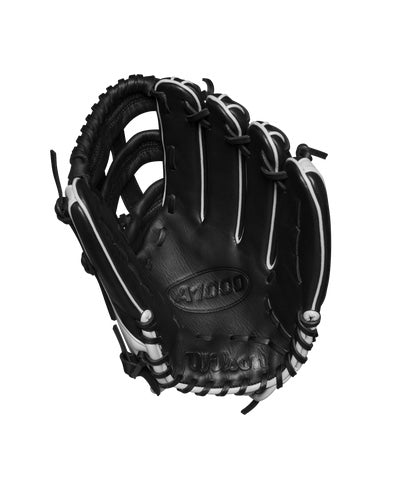 2025 A1000 1750 12.5” Outfield Baseball Glove BLACK/Grey/Red