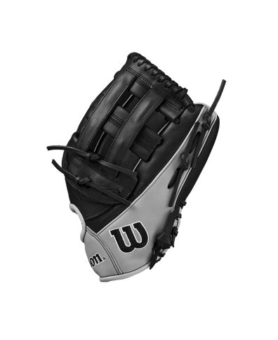 2025 A1000 1750 12.5” Outfield Baseball Glove BLACK/Grey/Red