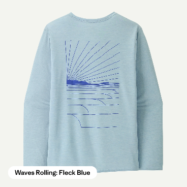 M's L/S Cap Cool Daily Graphic Shirt - Waters