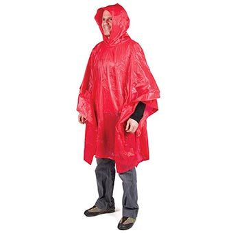 PEREGRINE RAIN PONCHOS -  RED