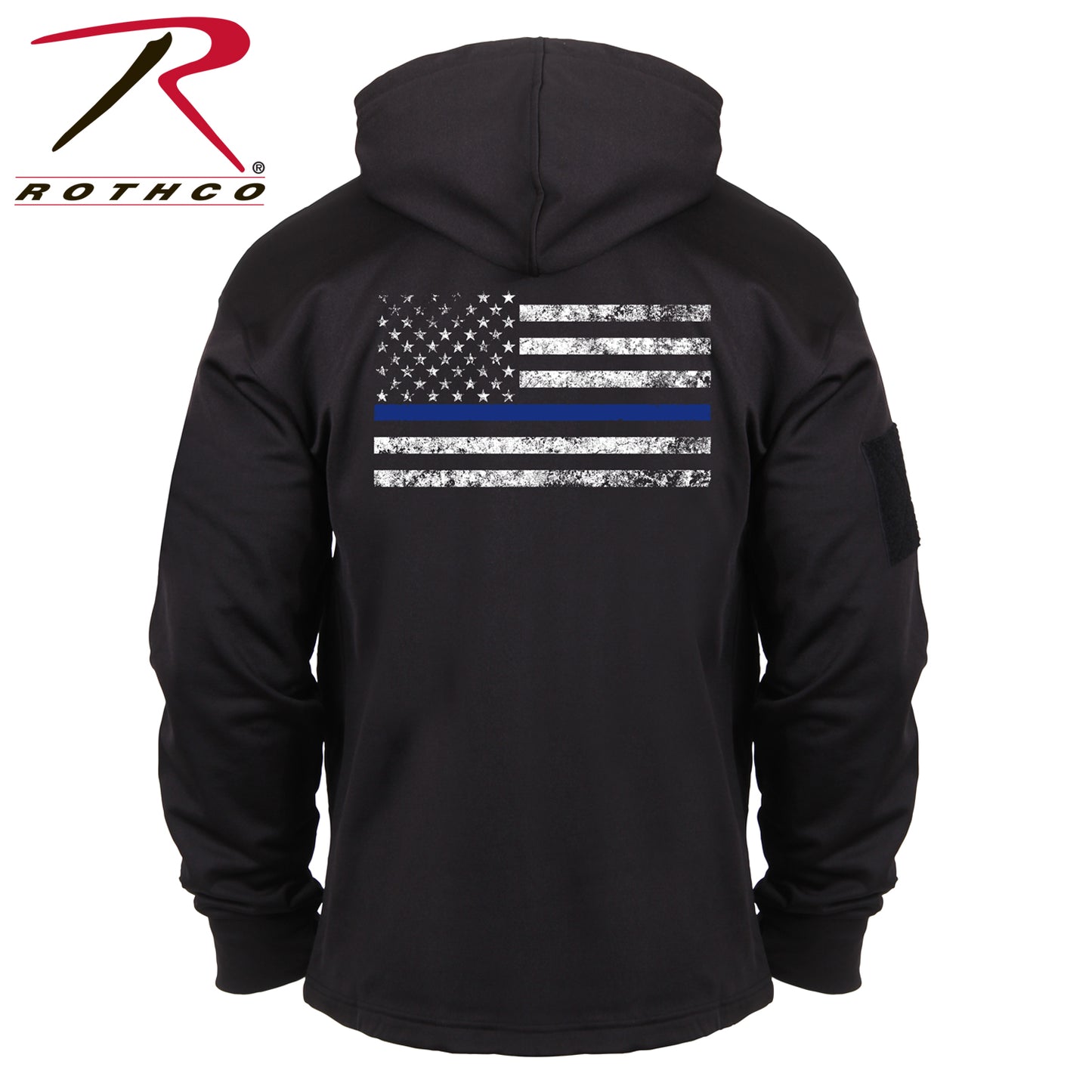 CONCEALED CARRY HOODIE-THIN BLUE LINE FLAG