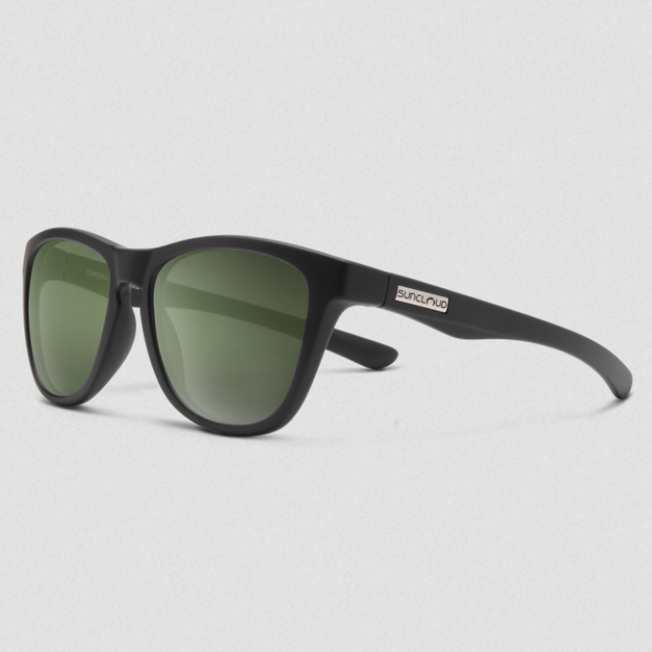 Topsail Matte Black | Polarized Gray Green