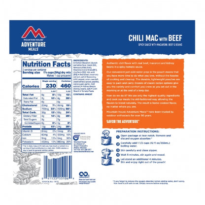 MOUNTAIN HOUSE LASAGNA WITH MEAT SAUCE CLEAN LABEL