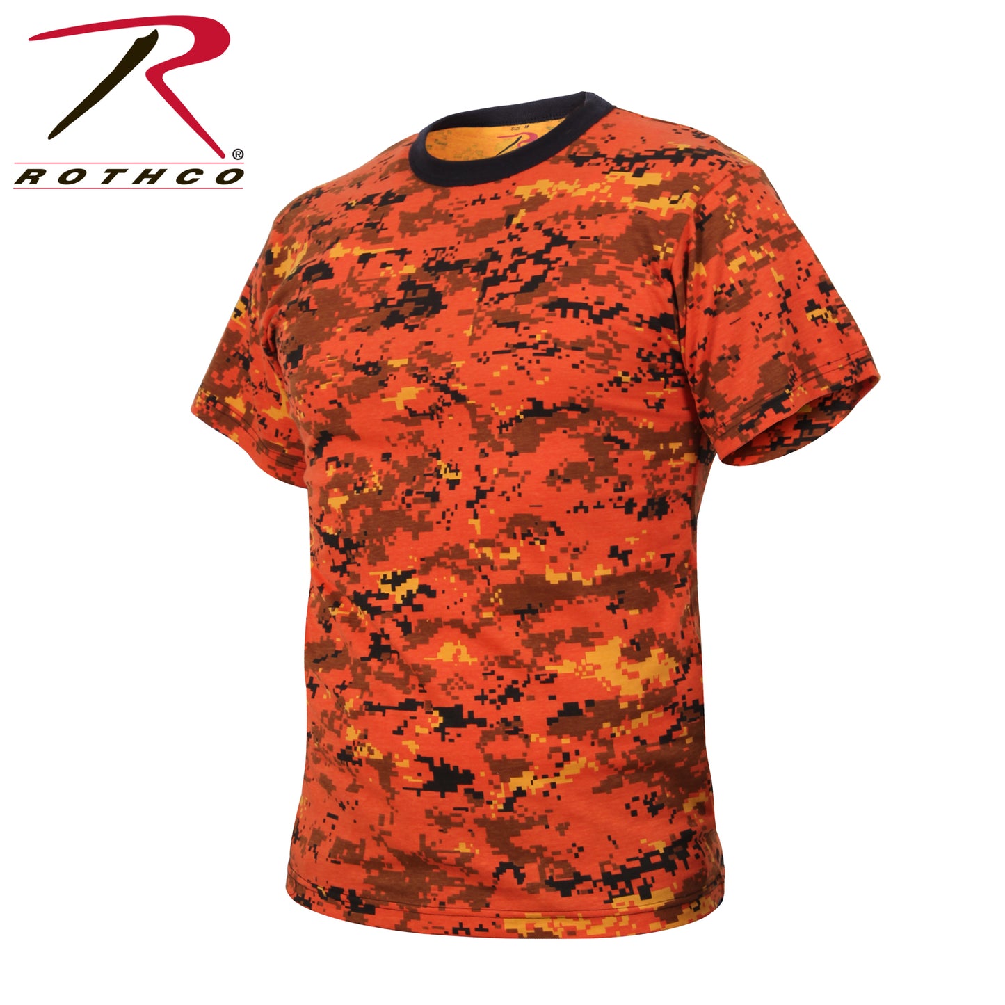 Digital Camo T-Shirt - Orange Digital Camo