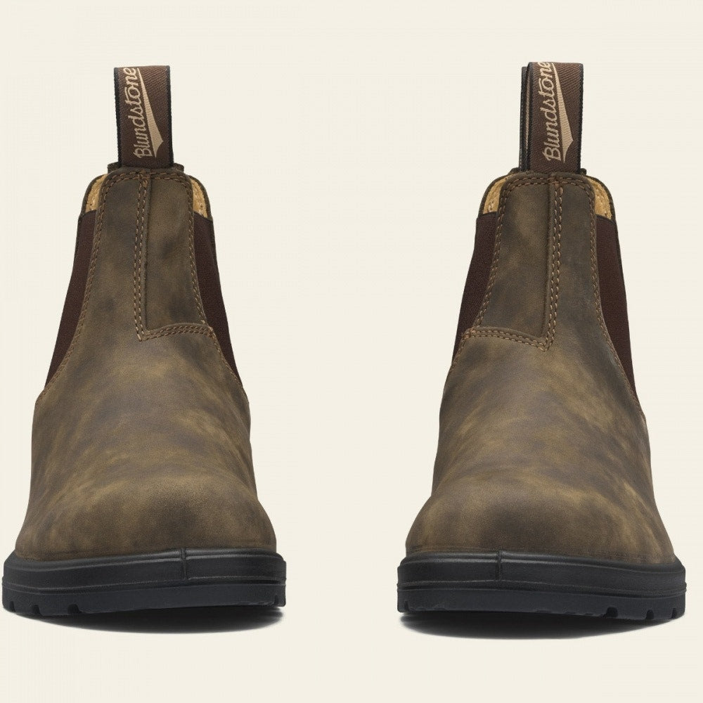 Blundstone Men's Leather Casual Chelsea Boots, Rustic Brown, 10