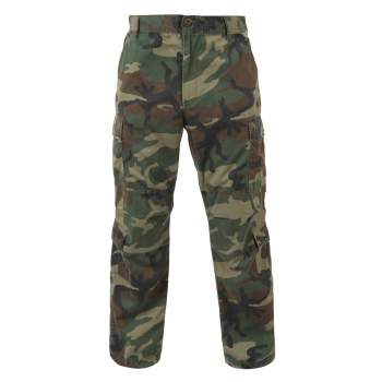 Rothco Vintage Camo Paratrooper Fatigue Pants-Woodland Digital Camo