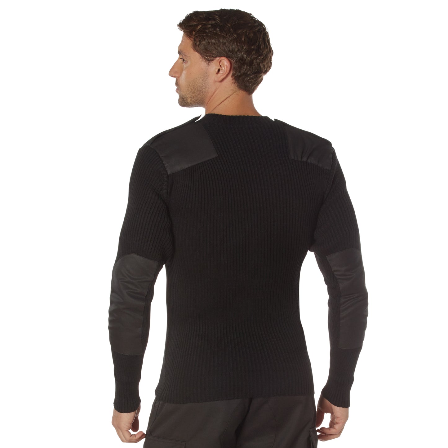 Rothco G.I. Style Acrylic V-Neck Sweater - Black - 2XL