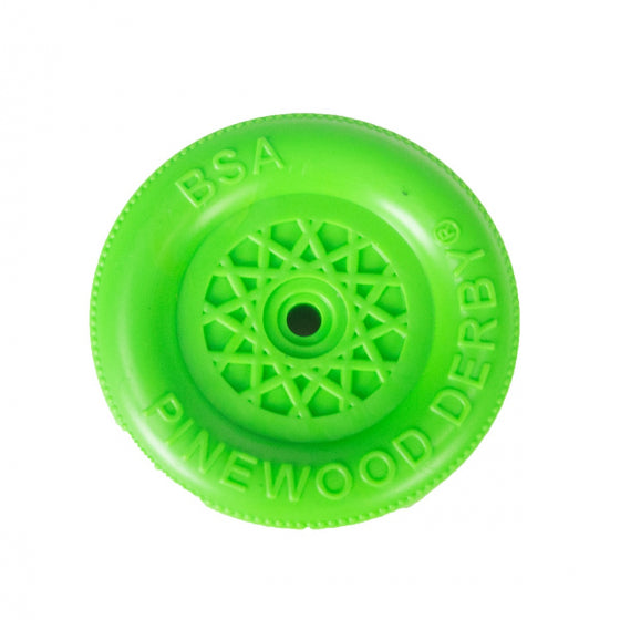 Pinewood Derby Green Wheel & Axles