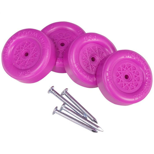 Pinewood Derby Purple Wheel & Axles