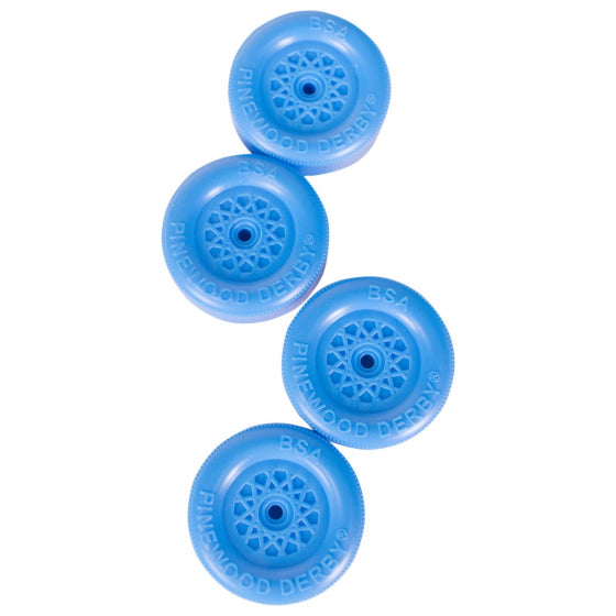 Pinewood Derby Blue Wheels and Axles