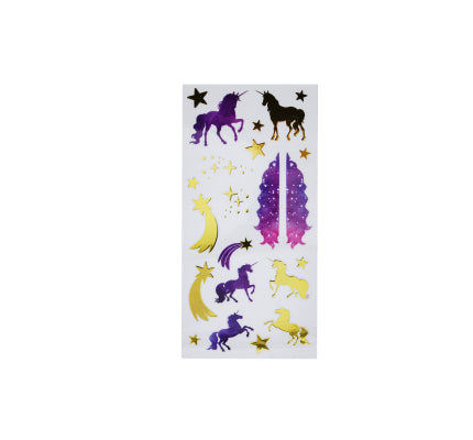 Pinewood Derby Car Peel N' Stick Decal Sticker- Unicorn Galaxy