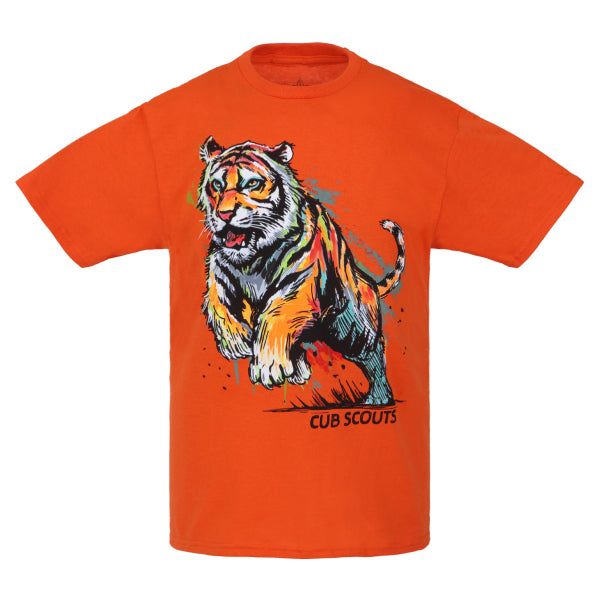 Cub Scout Tiger Rank Tee, Orange - Youth