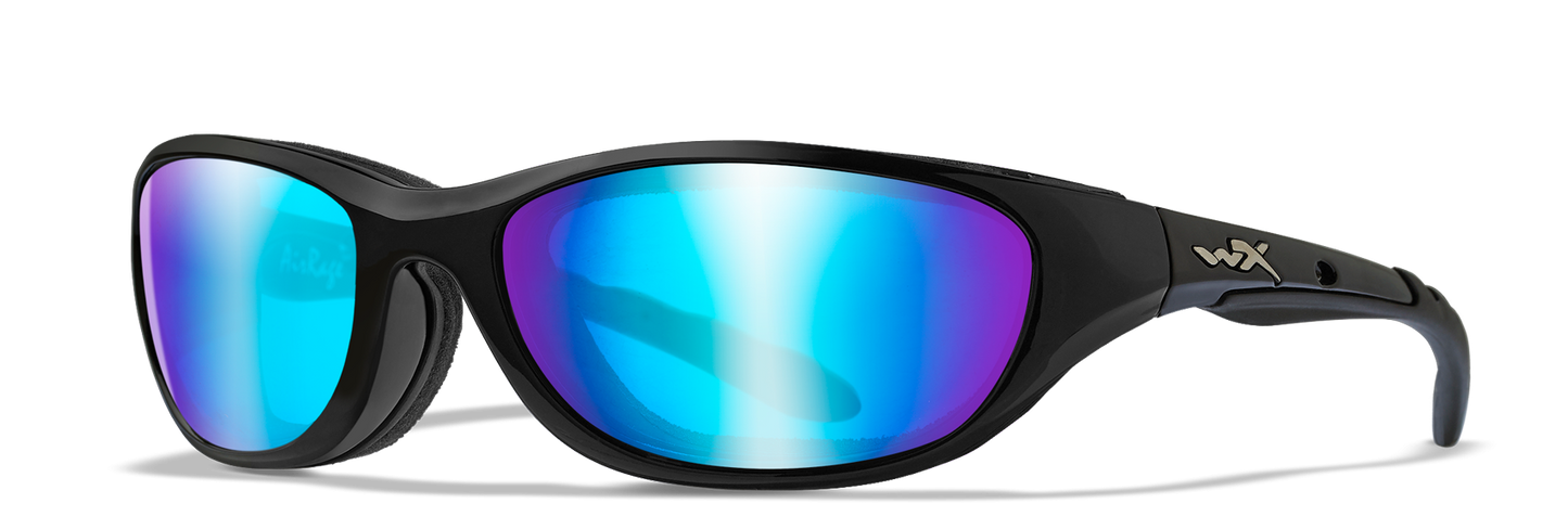 AIRRAGE - Gloss Black - Polarized  Blue Mirror