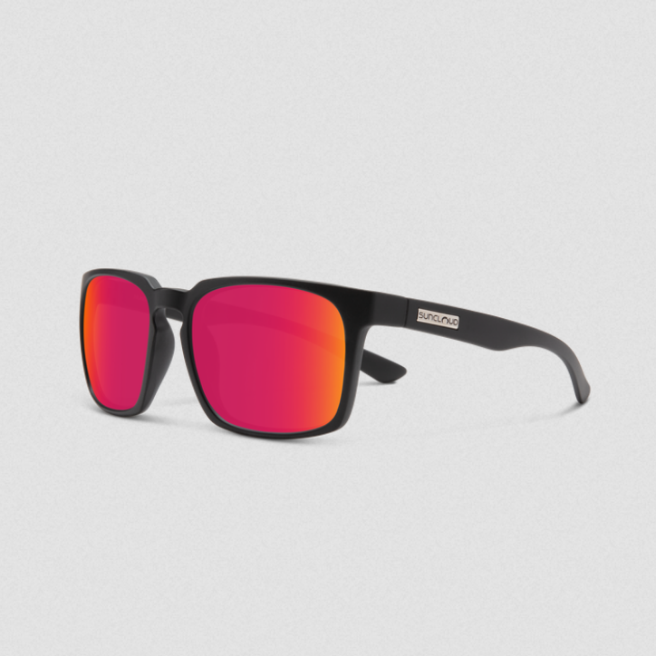 Hundo Matte Black | Polarized Red Mirror