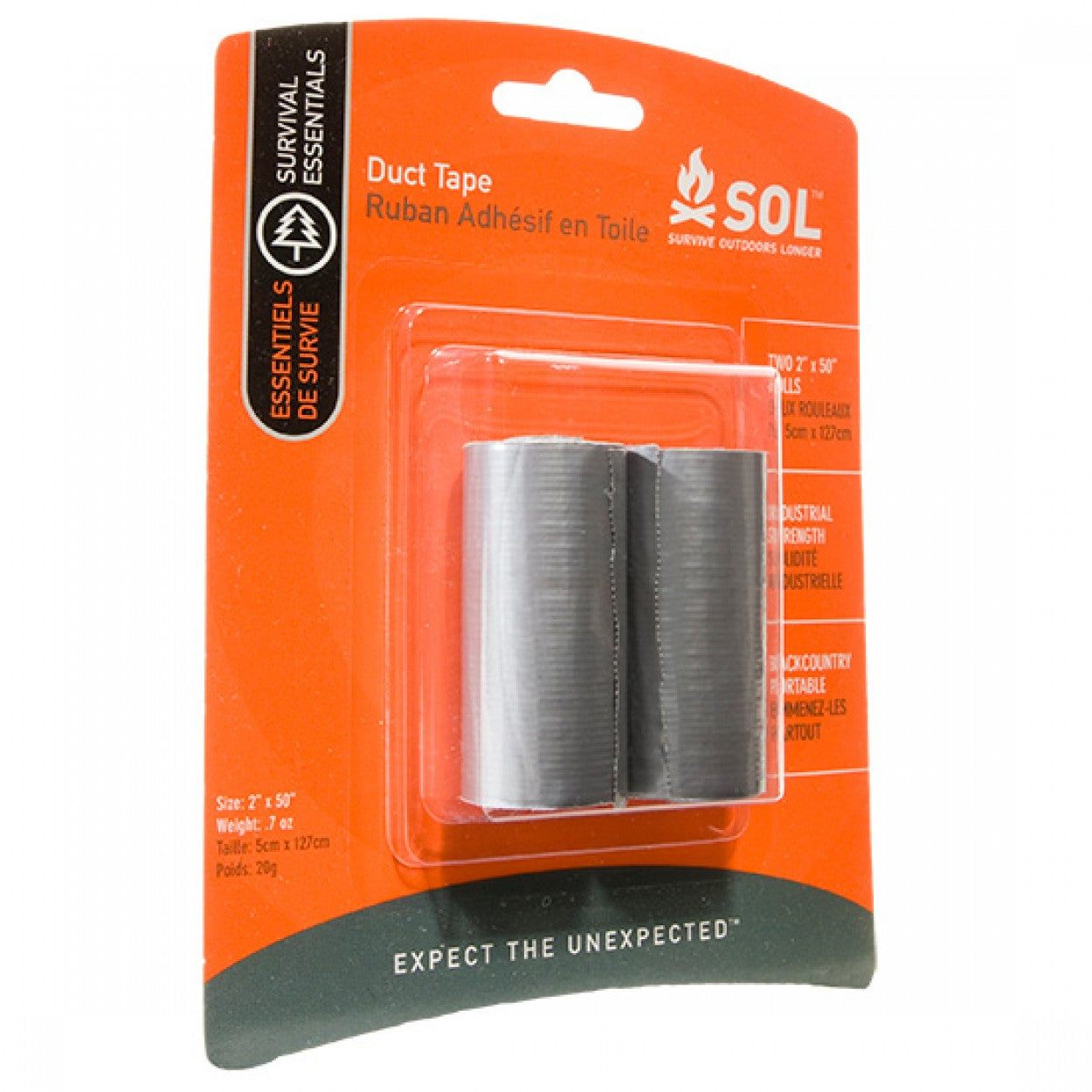 SOL Duct Tape, 2 x 50" Rolls