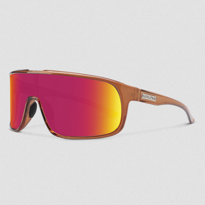 Double Up Matte Crystal Amber | Polarized Red Mirror