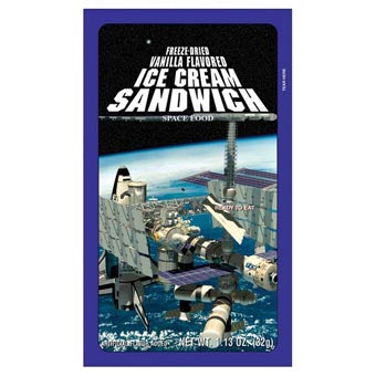 ICE CREAM SANDWICH
FREEZE-DRIED ICE CREAM
SPACE FOOD