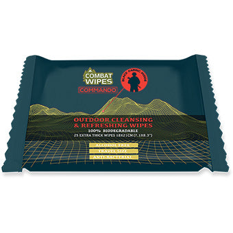 COMBAT WIPES COMMANDO 25 CT.