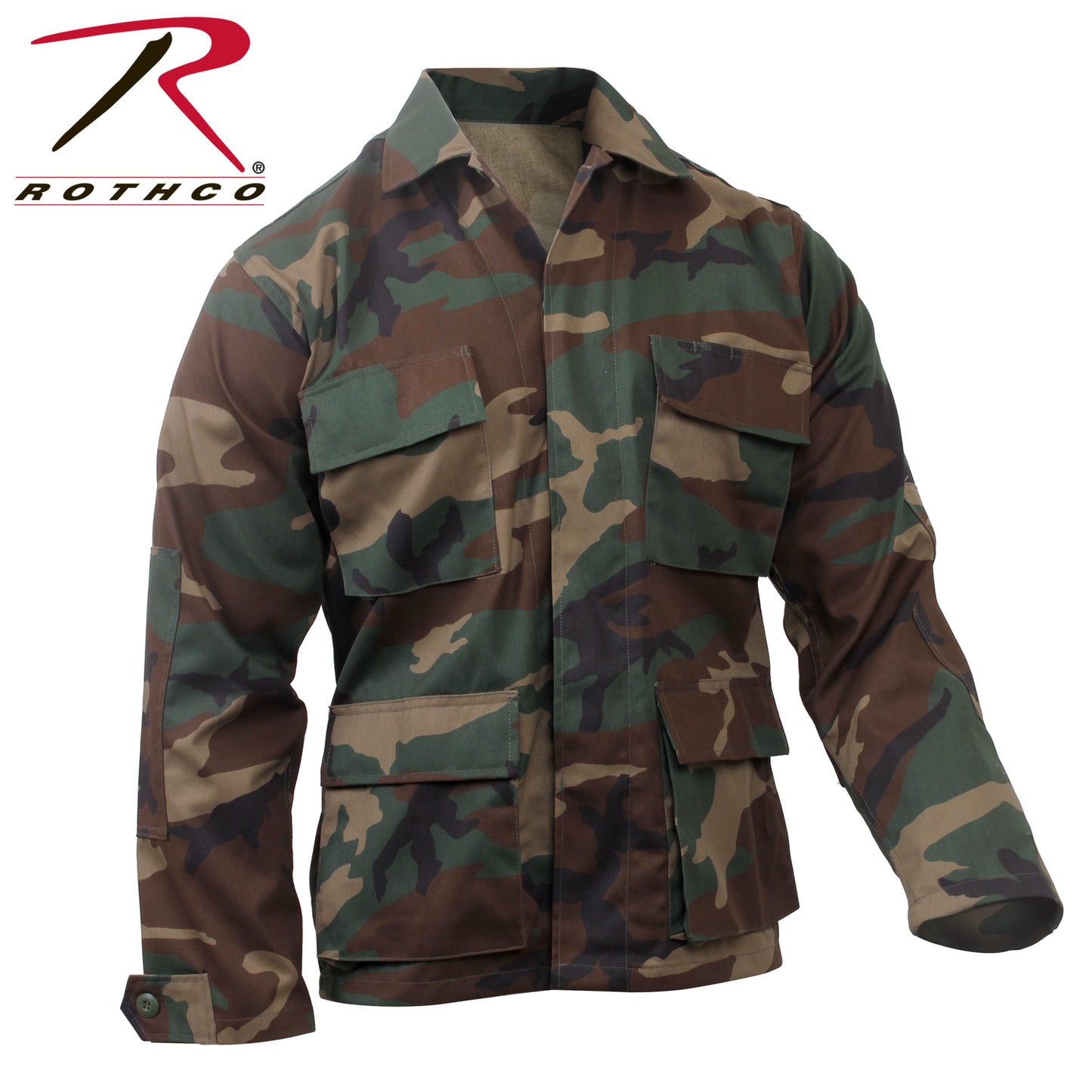 Rothco Camo BDU Shirt-Woodland Camo