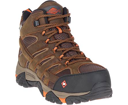 Men's Moab Vertex Mid Waterproof Comp Toe Work Boot