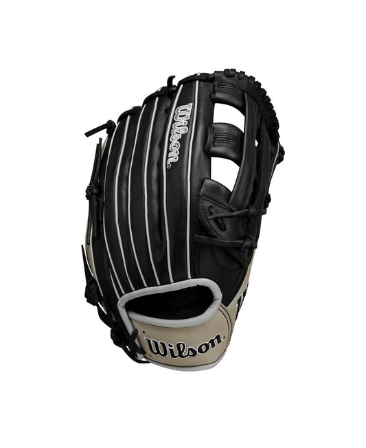 2025 A1000 1750 12.5” Outfield Baseball Glove BLACK/Grey/Red