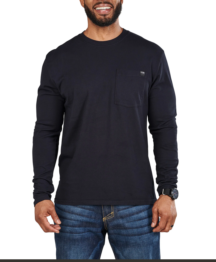 Elite Long Sleeve Pocket Tee