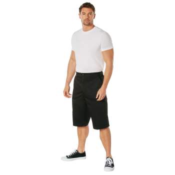 ROTHCO LONGER STYLE BDU SHORT - BLACK