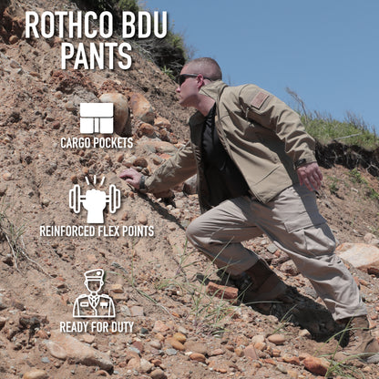 ROTHCO BDU PANT BLACK P/C