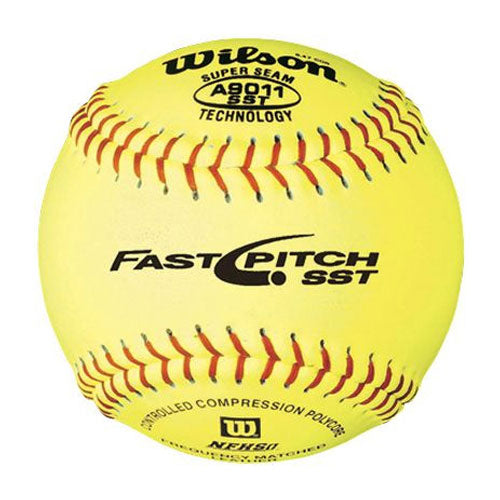 WILSON 12" NFHS LEATHER POLY SOFTBALL