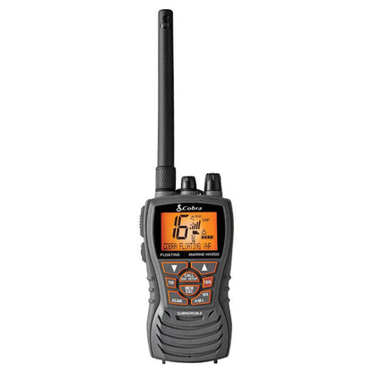 Cobra MR HH350 FLT

6 Watt Handheld Floating VHF Marine Radio with NOAA Weather