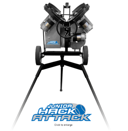 Junior Hack Attack Baseball Pitching Machine with Extended Legs
