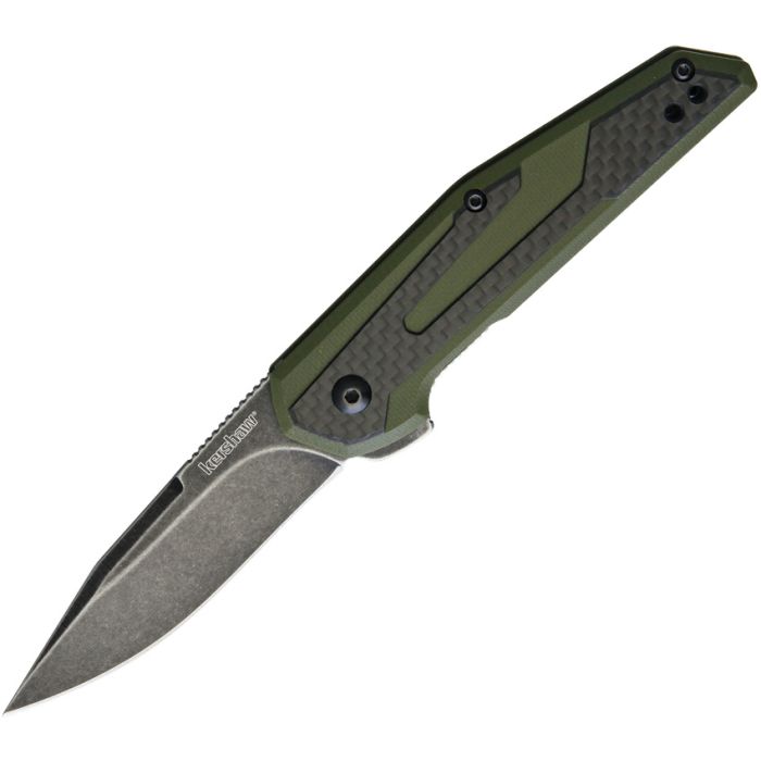 Kershaw Fraxion Linerlock Olive with Black Blade