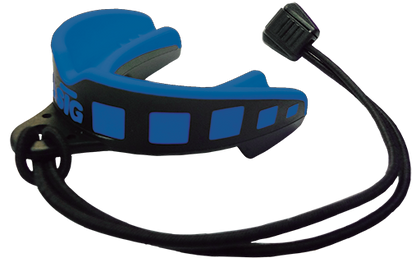 LOCKGARD MOUTHGUARD SPORT KIT BLUE/BLACK SENIOR